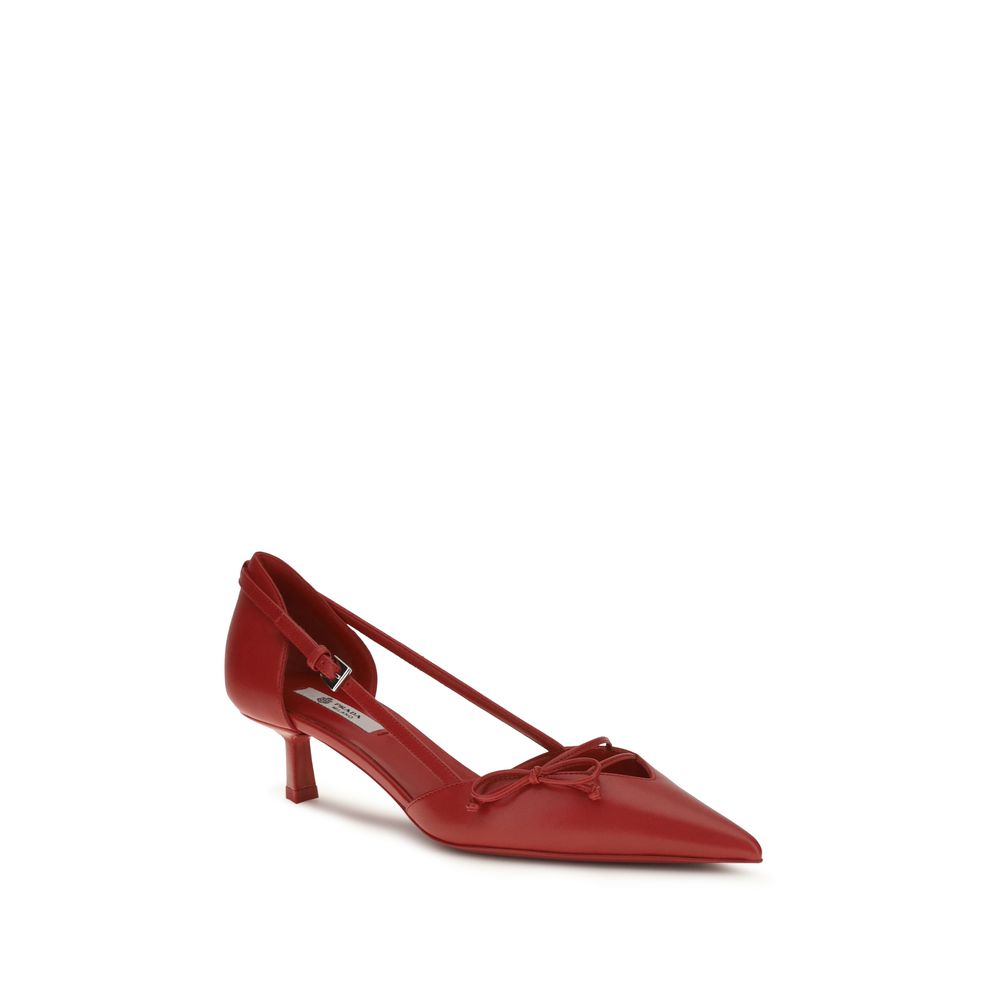 Prada Multicolor Goatskin High Heel Pumps - Side view