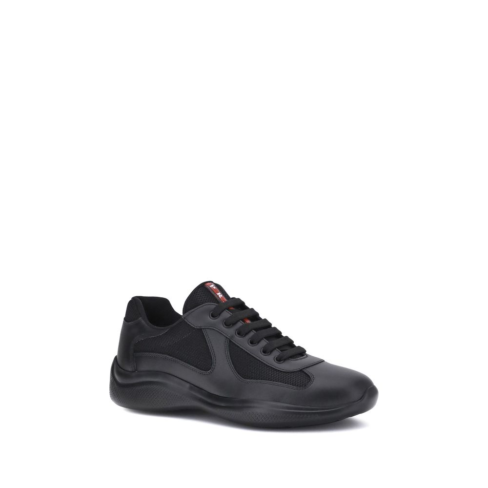 Prada Black Polyamide Sneakers - Side view