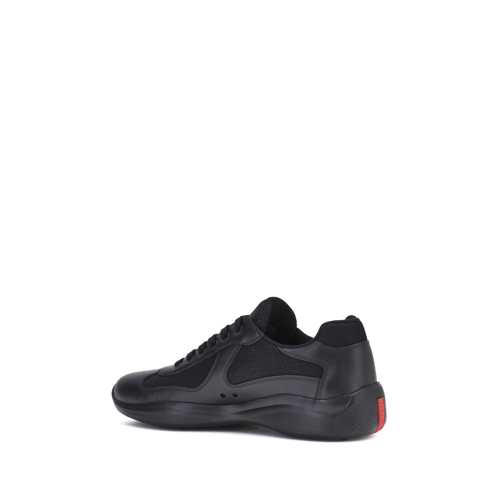 Prada Black Polyamide Sneakers - Back view