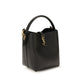 Saint Laurent Black Calf Leather Backet Bag - Side view