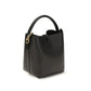Saint Laurent Black Calf Leather Backet Bag - Back view