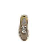 Fendi Flow Calfskin Suede Sneakers - Detail view