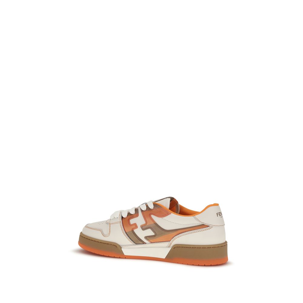 Fendi Multicolor Leather Athletic Sneakers - Back view