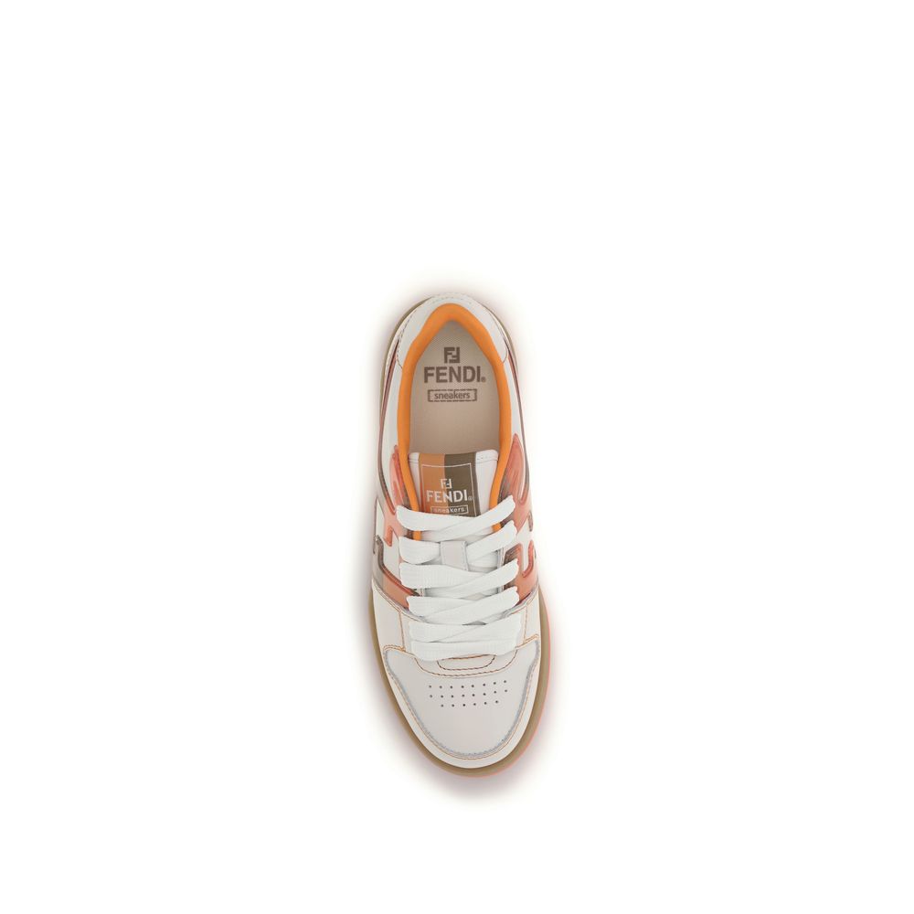 Fendi Multicolor Leather Athletic Sneakers - Detail view