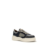 Fendi Multicolor Calf Leather Bos Taurus Athletic Sneakers - Side view