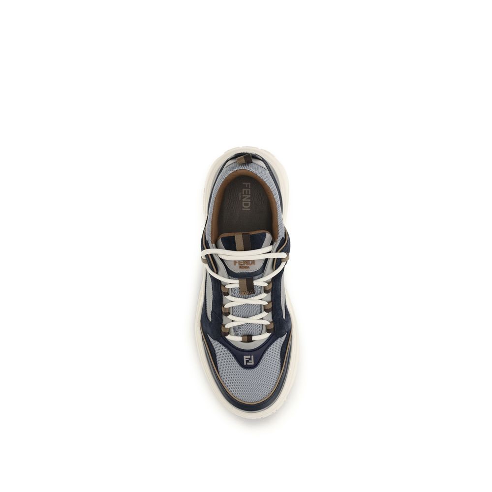 Fendi Multicolor Calf Leather Bos Taurus Athletic Sneakers - Detail view
