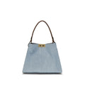 Fendi Blue Cotton Handbag - Front view