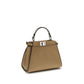 Fendi Beige Calf Leather Bos Taurus Handbag - Side view