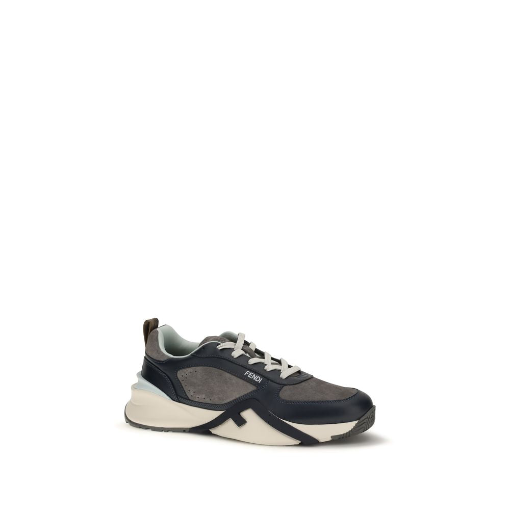 Multicolor Calf Leather Bos Taurus Athletic Sneakers - Side view