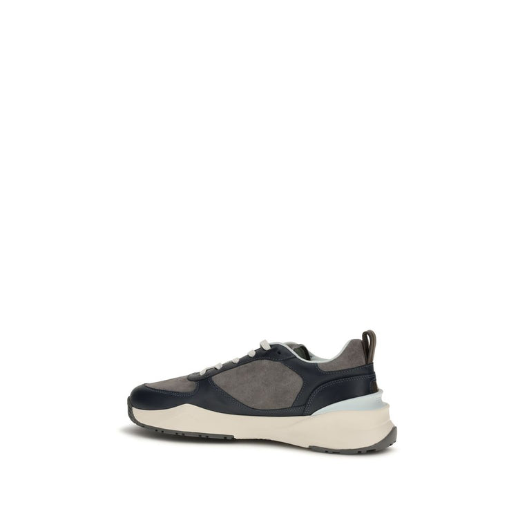 Multicolor Calf Leather Bos Taurus Athletic Sneakers - Back view