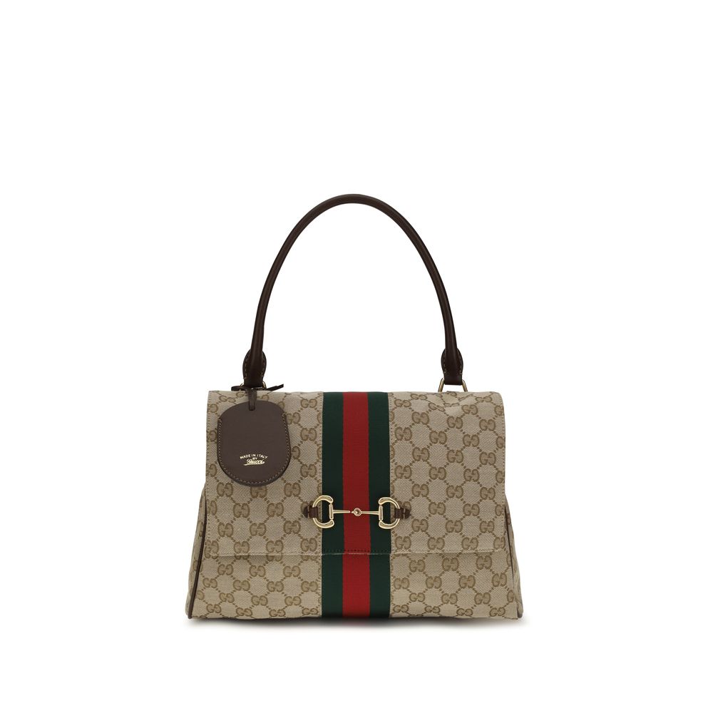 Gucci Paparazzo Brown Leather Handbag - Front view