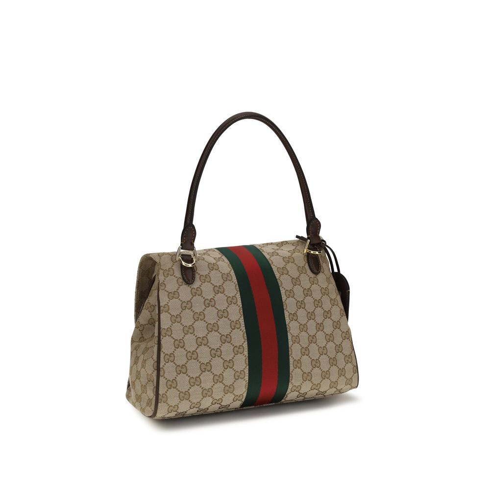 Gucci Paparazzo Brown Leather Handbag - Back view