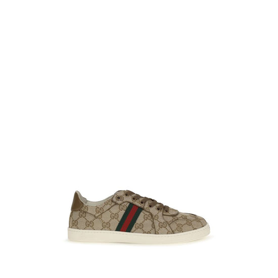 Gucci Beige Polyester Athletic Sneakers - AW26 (Ref. GU871611FAF489644) - Front view