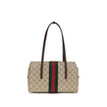 Gucci Beige Cotton Handbag - AW26 29x14cm - Front view