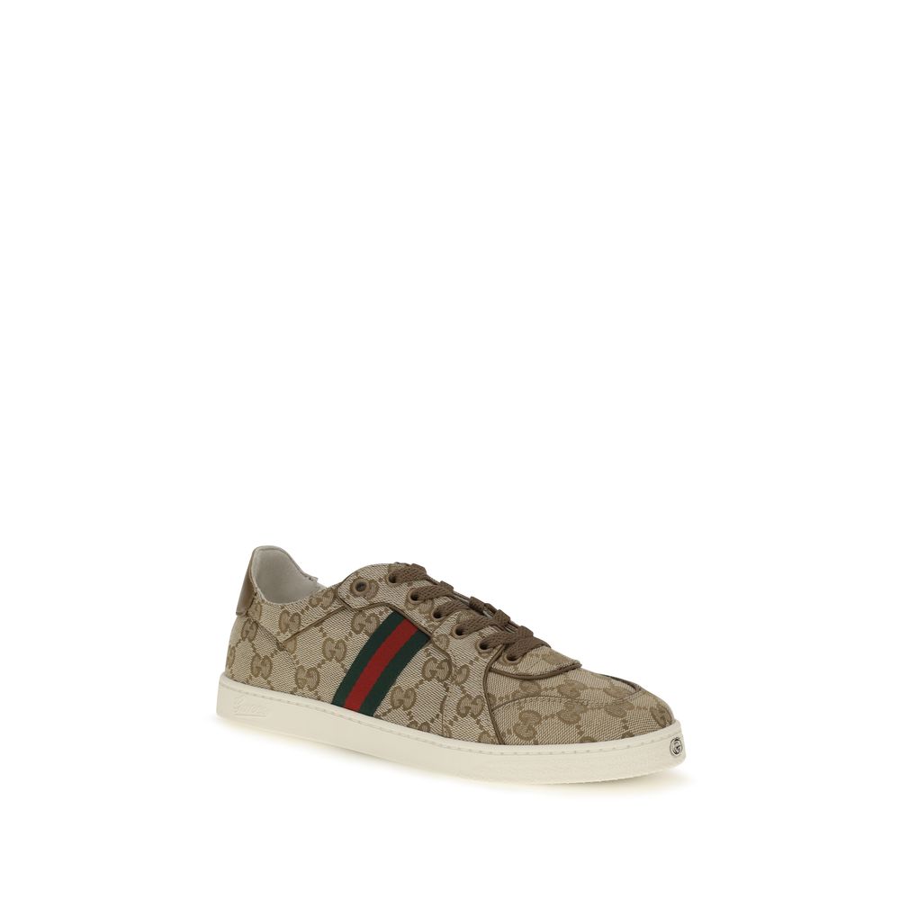 Gucci Beige Polyester Athletic Sneakers - AW26 (Ref. GU871611FAF489644) - Side view