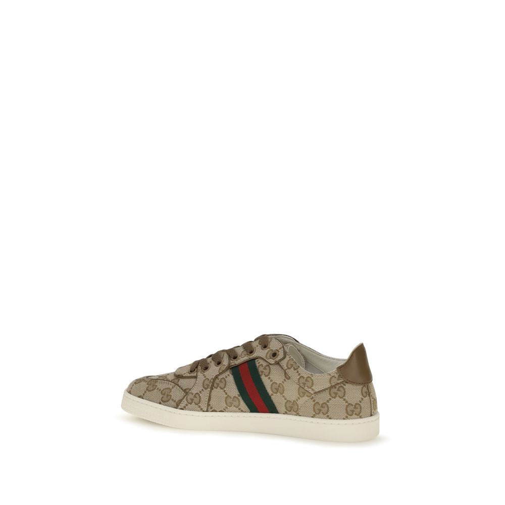 Gucci Beige Polyester Athletic Sneakers - AW26 (Ref. GU871611FAF489644) - Back view