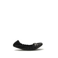 Gucci Black Calf Leather Bos Taurus Ballet Flats - Front view