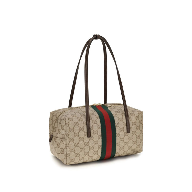 Gucci Beige Cotton Handbag - AW26 29x14cm - Back view
