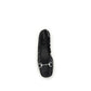 Gucci Black Calf Leather Bos Taurus Ballet Flats - Detail view