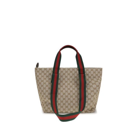 Gucci Beige Polyester Shoulder Bag - AW26 28.5x27cm - Front view