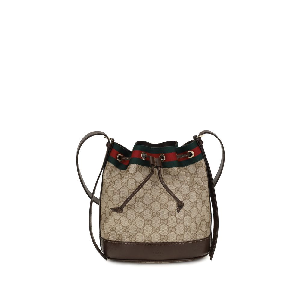 Gucci Beige Cotton Handbag - AW26 25x19cm - Front view