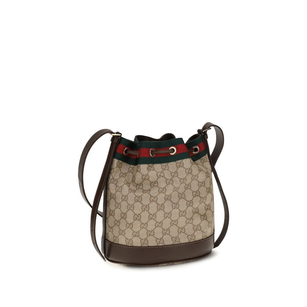 Gucci Beige Cotton Handbag - AW26 25x19cm - Back view