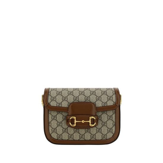 Gucci Brown Polyethylene Handbag - AW26 20.5×14.5cm - Front view