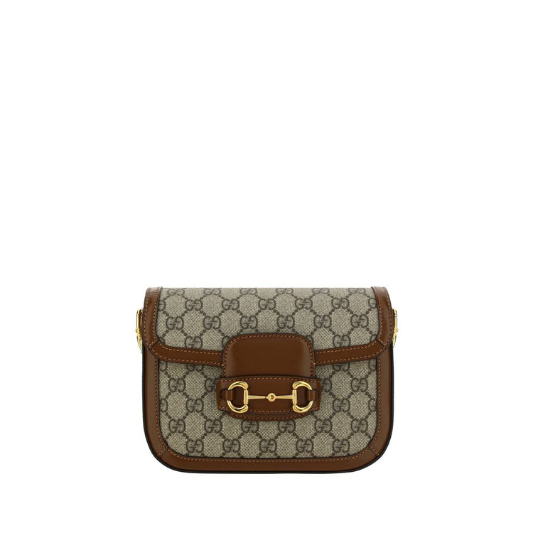 Gucci Brown Polyethylene Handbag - AW26 20.5×14.5cm - Front view
