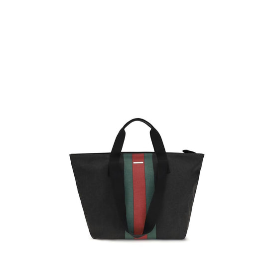 Gucci Black Cotton Shoulder Bag - Front view
