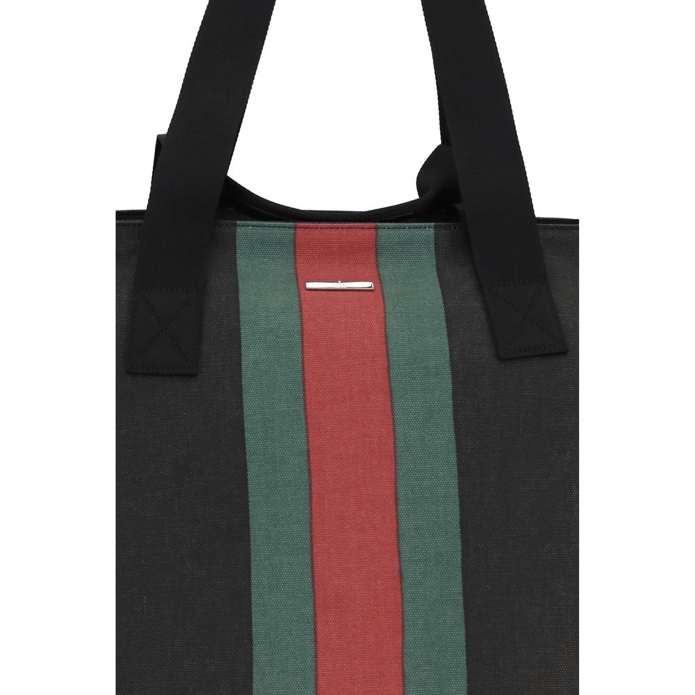 Gucci Black Cotton Shoulder Bag - Detail view