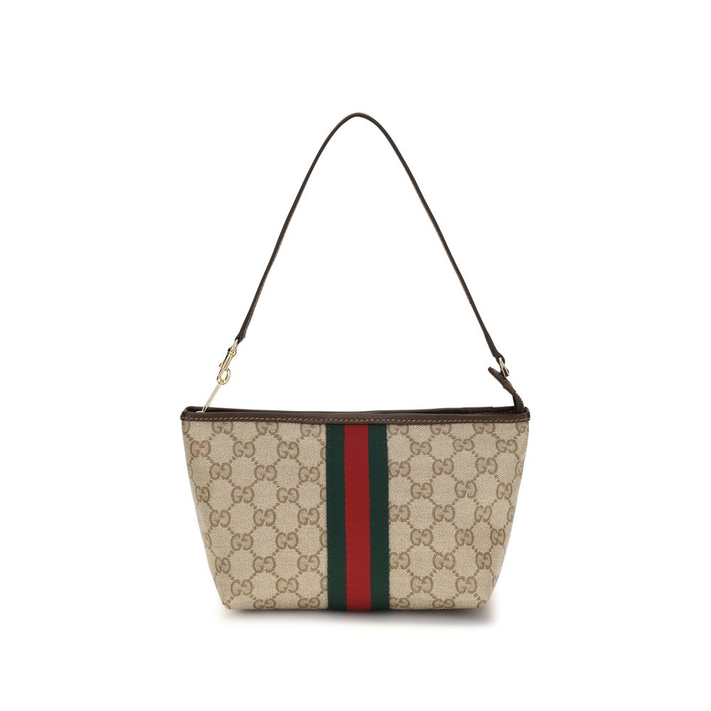 Gucci Beige Cotton Handbag - AW26 17.5x12cm - Front view