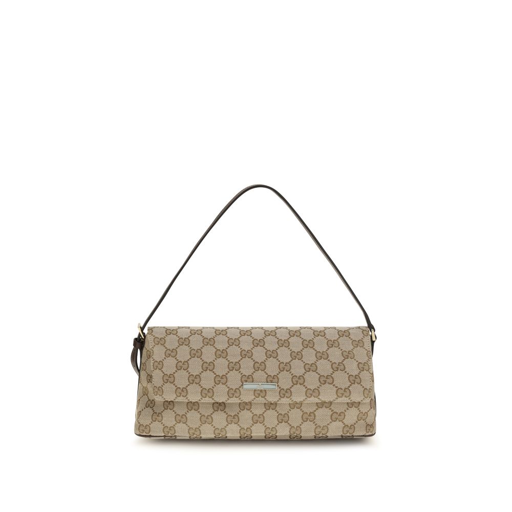 Gucci Brown Polyester Handbag - Front view