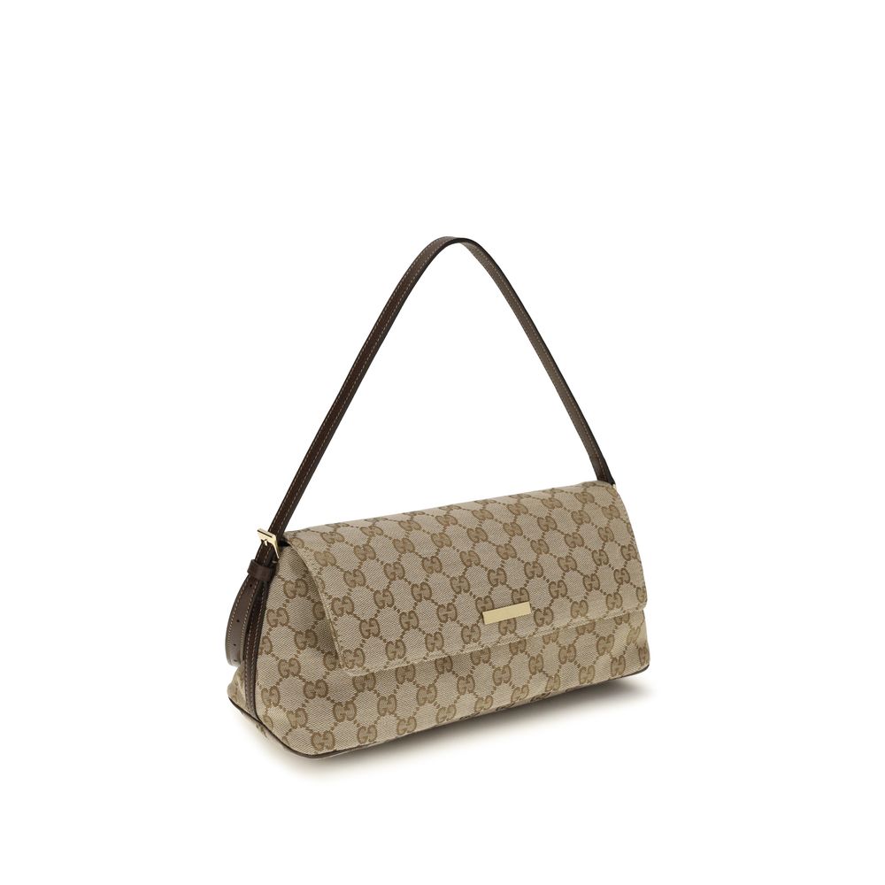 Gucci Brown Polyester Handbag - Side view