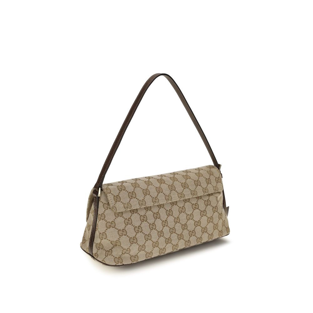 Gucci Brown Polyester Handbag - Back view