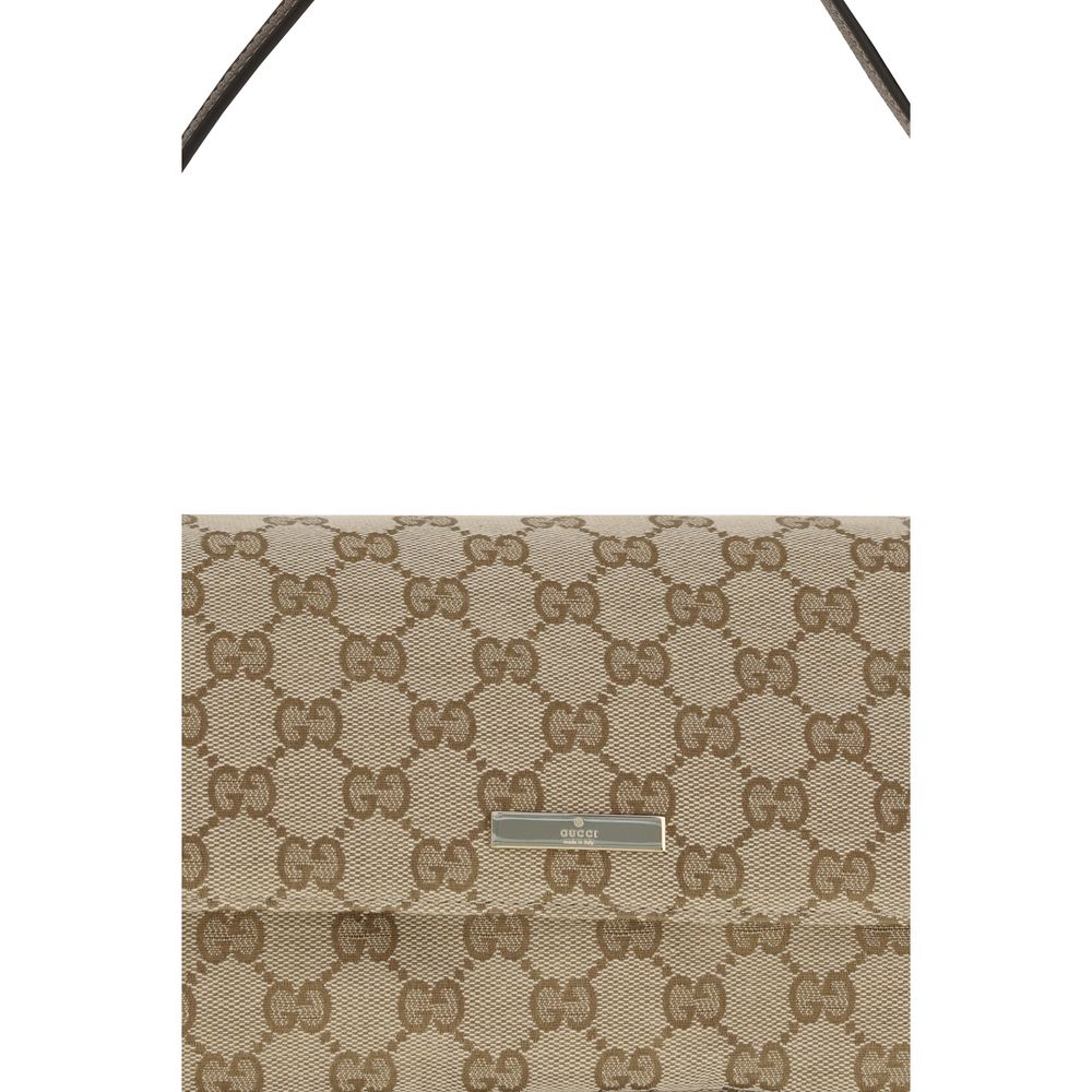 Gucci Brown Polyester Handbag - Detail view