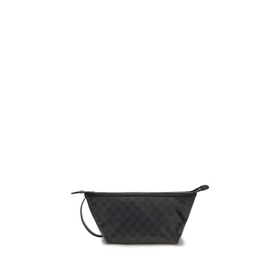 Gucci Black Cotton Clutch Bag - Front view