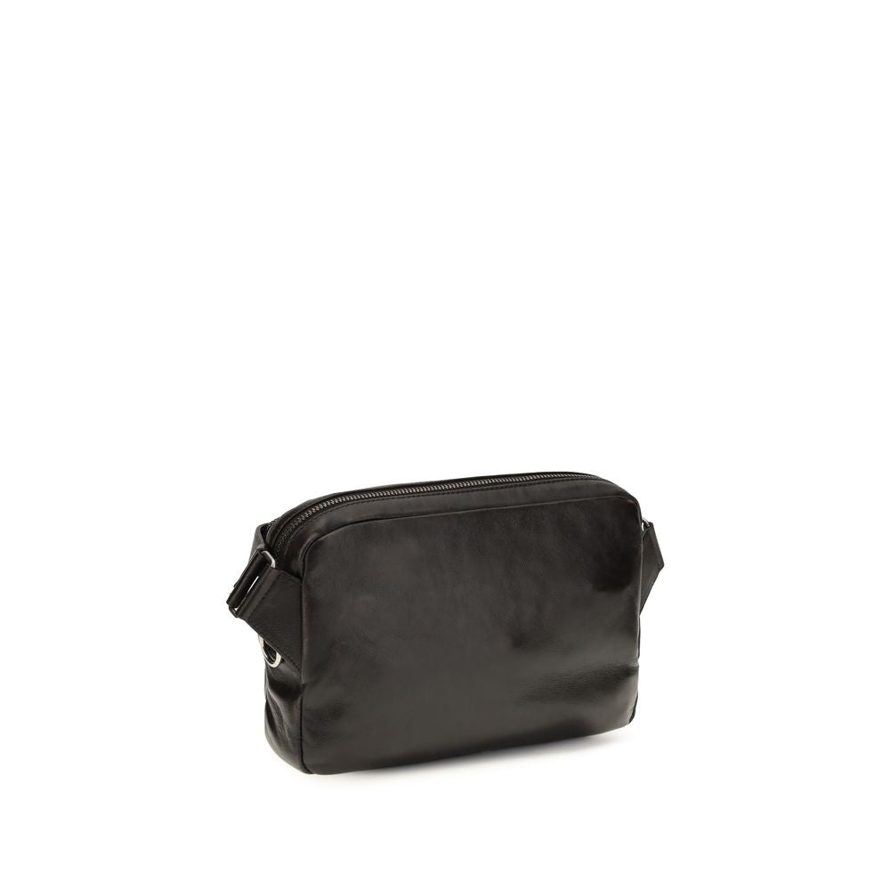 Prada Brown Calf Leather Shoulder Bag - AW26 24x16cm - Back view