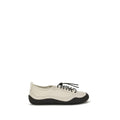 Prada Beige Fabric Athletic Sneakers - Front view