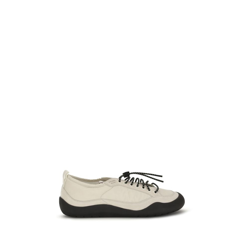 Prada Beige Fabric Athletic Sneakers - Front view