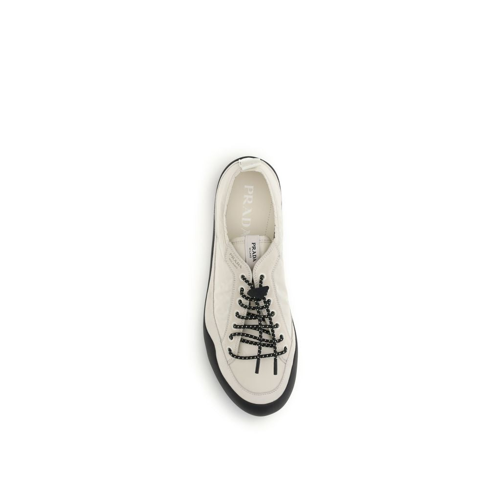 Prada Beige Fabric Athletic Sneakers - Detail view
