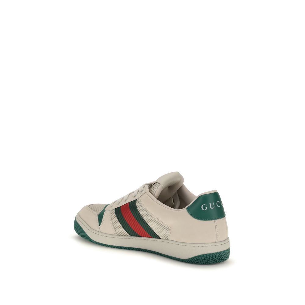 Gucci Beige Polyester Athletic Sneakers - AW26 (Ref. GUA000GAFAGAT9545) - Back view