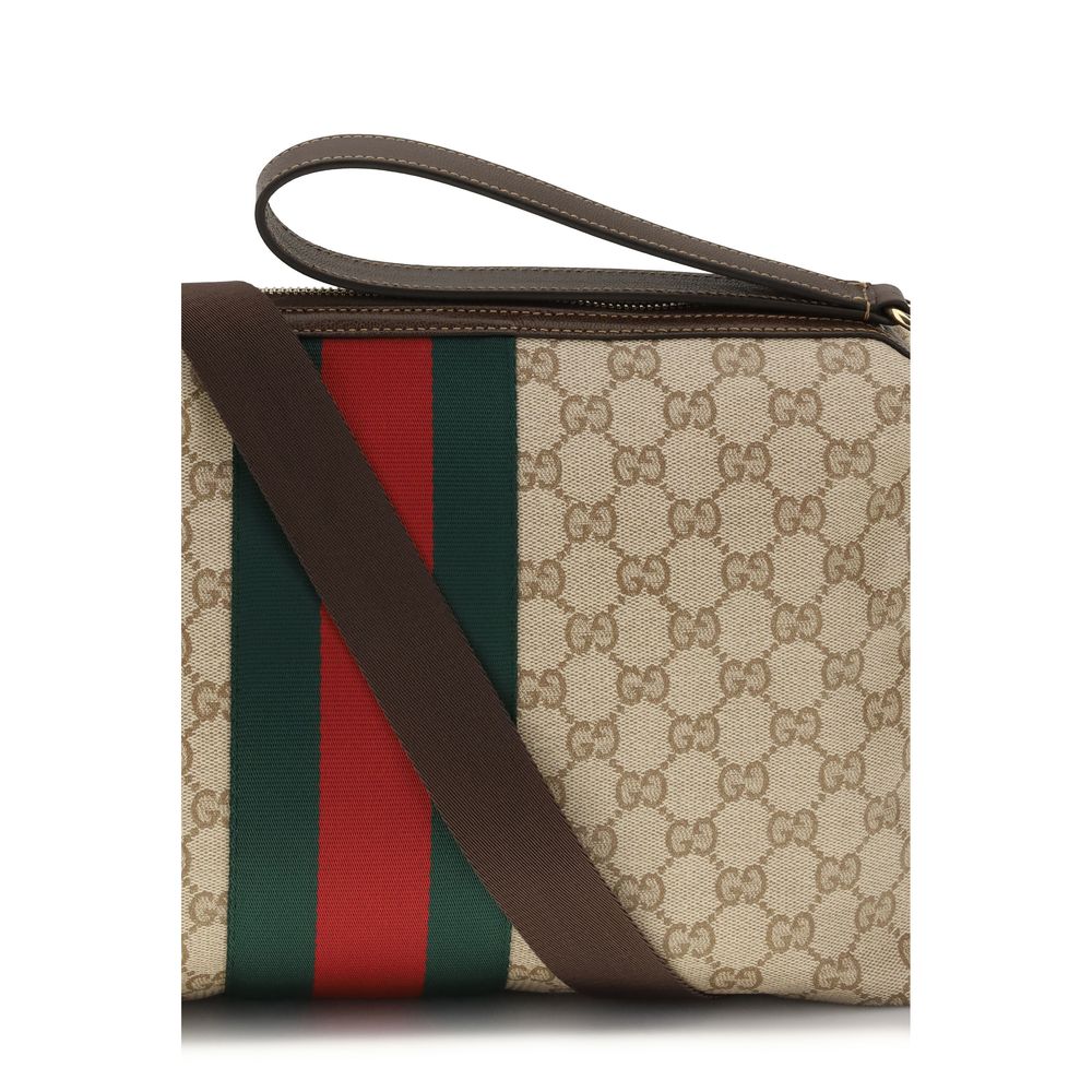 Gucci Beige Cotton Shoulder Bag - AW26 33x20cm - Detail view