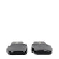 Prada Black Leather Flat Sandals (Ref. PR15582789796105) - Back view