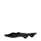 Prada Black Leather Flat Sandals (Ref. PR15582789796105) - Detail view