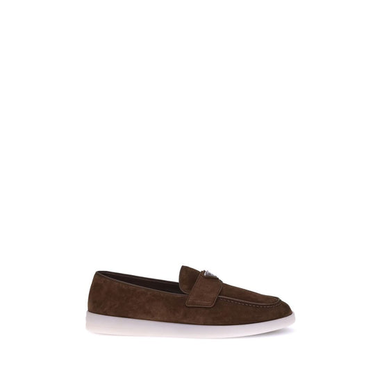 Prada Brown Calf Leather Slip On Loafers - AW26 (Ref. PR2DG124FG001103F0324) - Front view