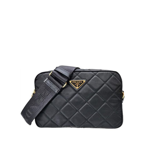 Prada Black Nylon Shoulder Bag (Ref. PR9183303499988) - Front view