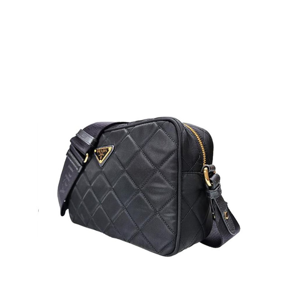 Prada Black Nylon Shoulder Bag (Ref. PR9183303499988) - Side view