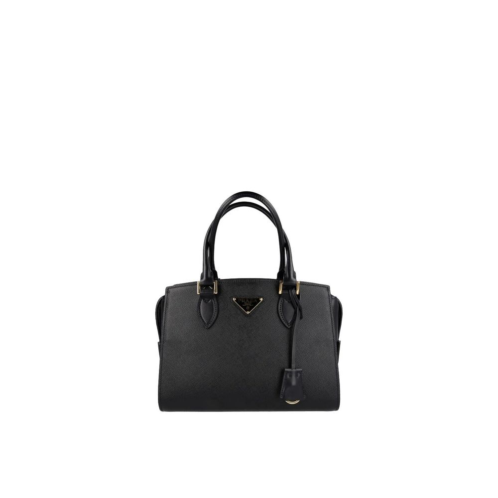 Prada Black Calfskin Handbag - Front view