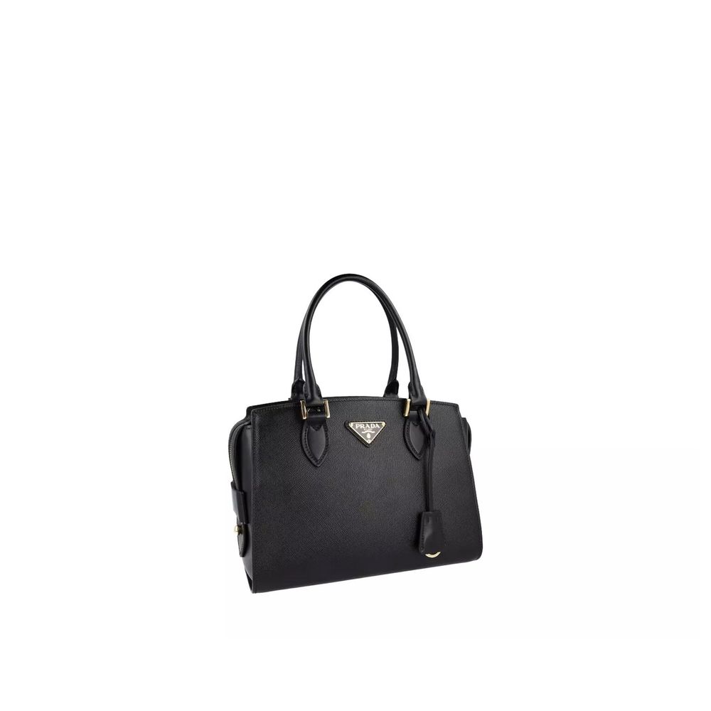 Prada Black Calfskin Handbag - Side view