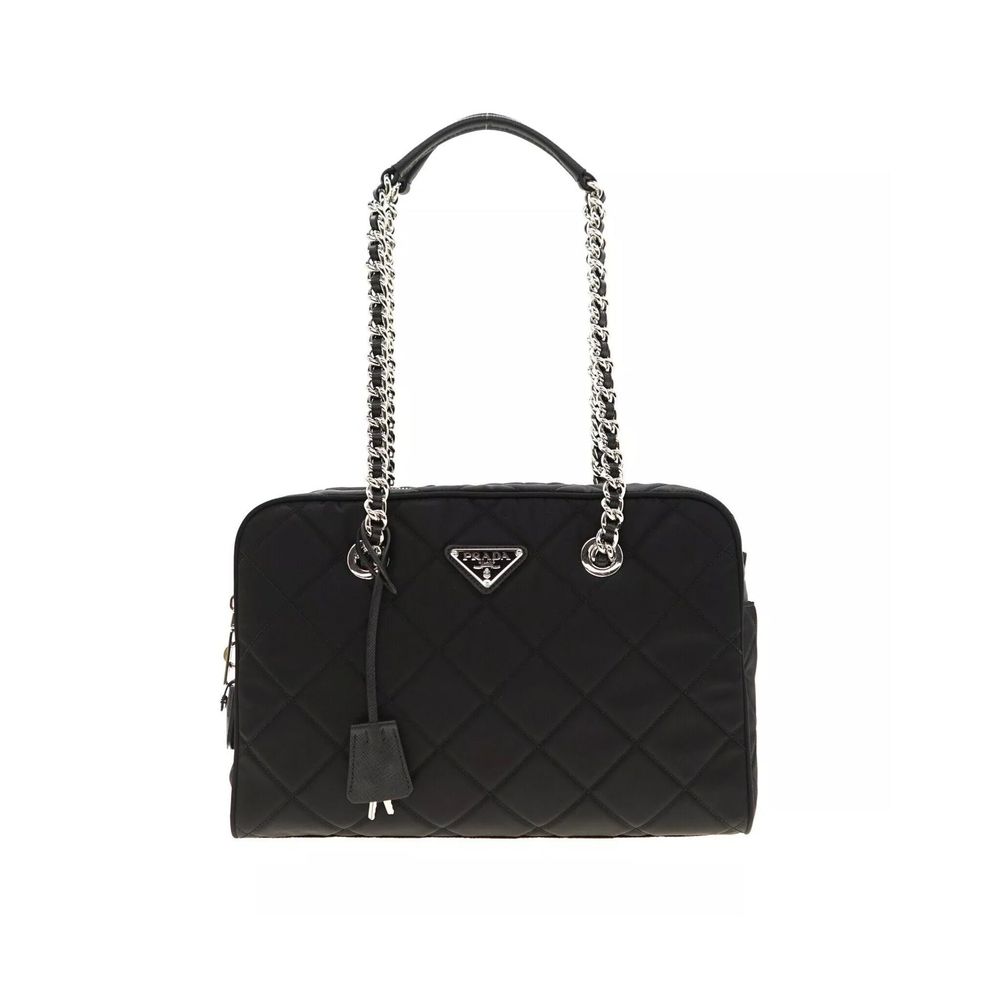 Prada Black Nylon Shoulder Bag (Ref. PR9183303794900) - Front view